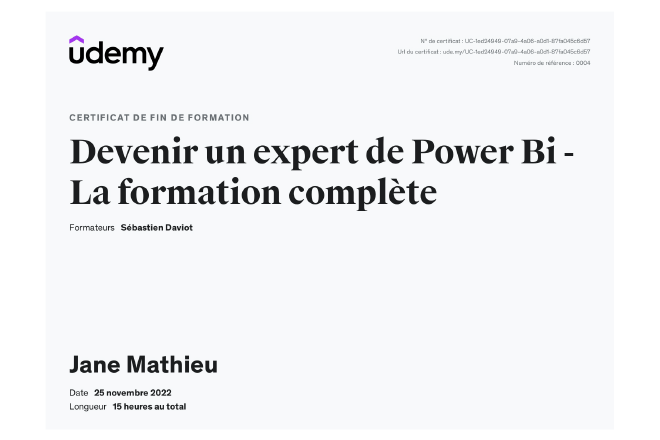 Expert Power Bi - La formation complète